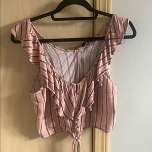 Off the shoulder crop top